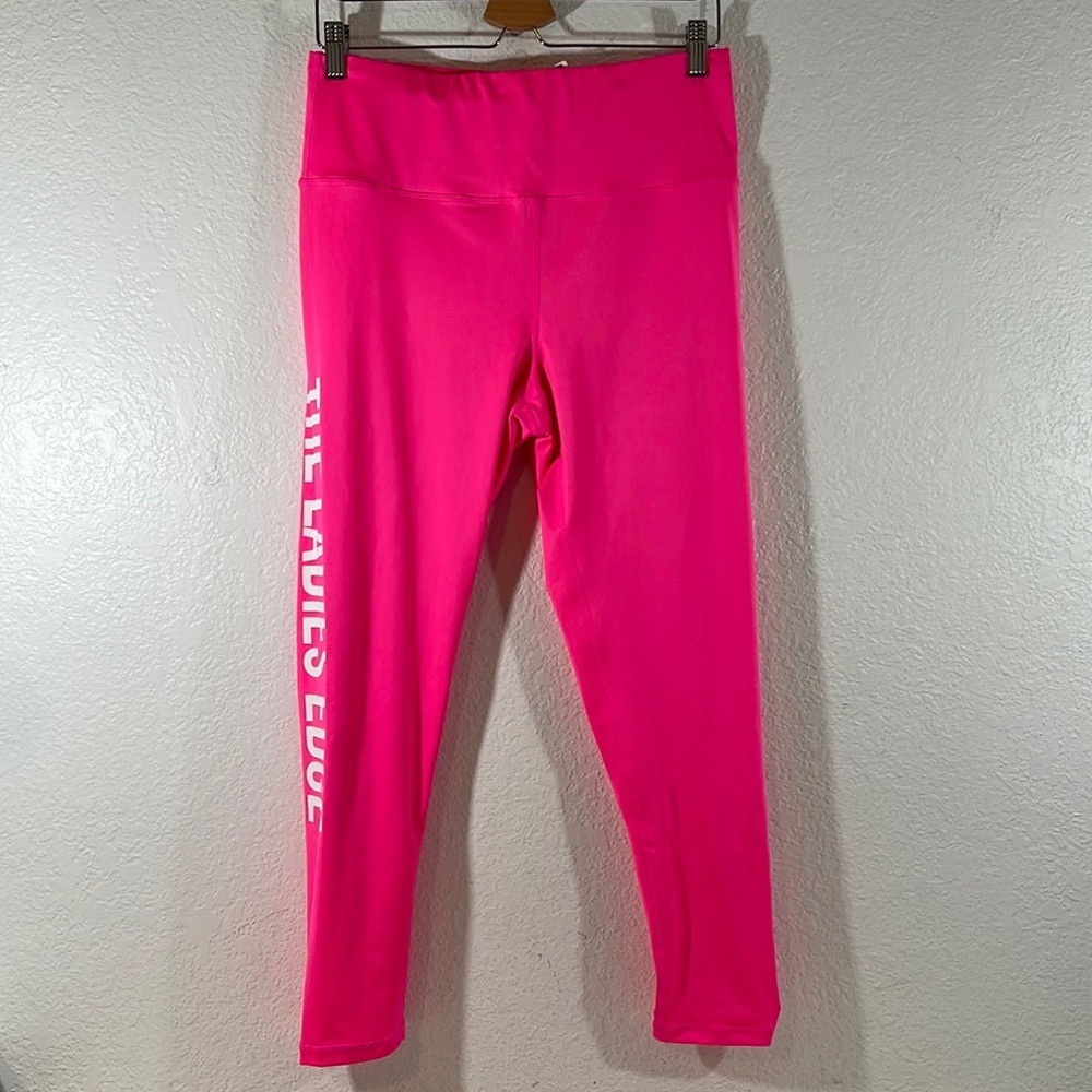 THE LADIES EDGE BARBIE PINK WORKOUT LEGGINGS SIZE XL